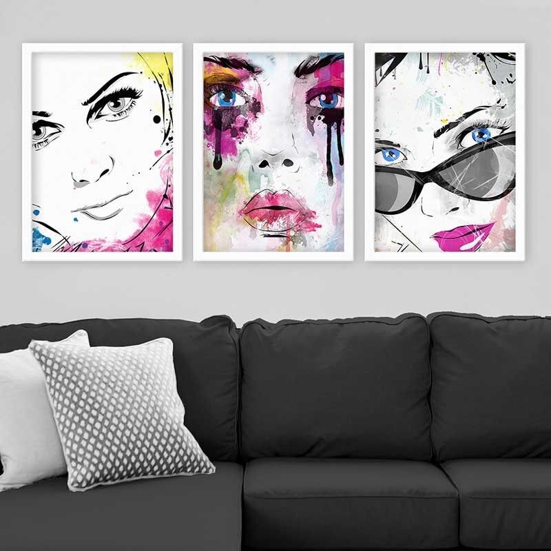 Wallity Set uramljenih slika 3BC_3848730, 3 dijela