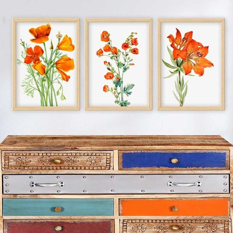 Wallity Set uramljenih slika 3NTC_12613512, 3 dijela