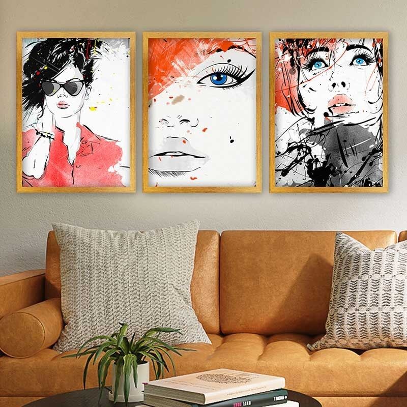 Wallity Set uramljenih slika 3AC_2848730, 3 dijela