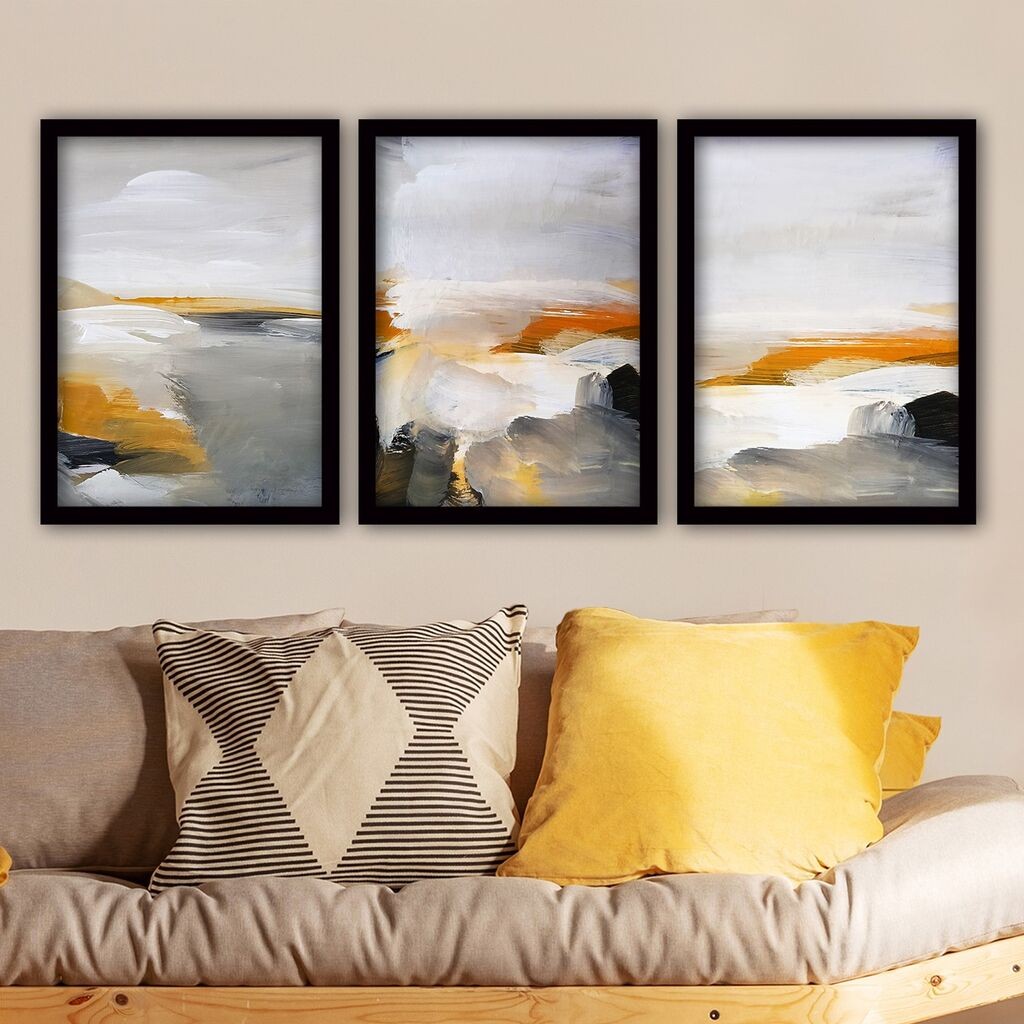 Wallity Set uramljenih slika 3SC62, 3 dijela