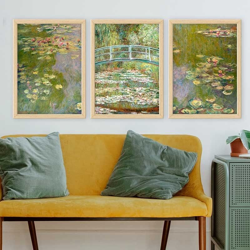 Wallity Set uramljenih slika 3NTC_UN2680947, 3 dijela