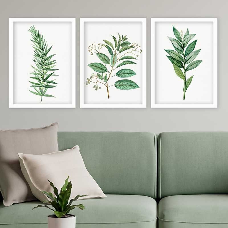 Wallity Set uramljenih slika 3BC_501923, 3 dijela