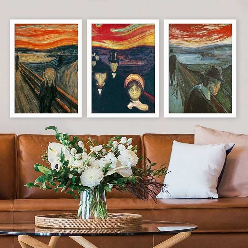 Wallity Set uramljenih slika 3BC_UN524494, 3 dijela