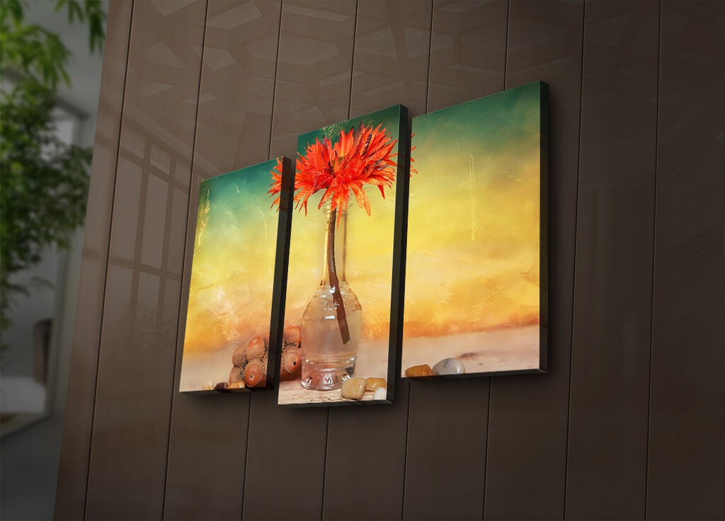 Wallity Set slika sa LED rasvjetom 3PATIACT-7, 3 dijela