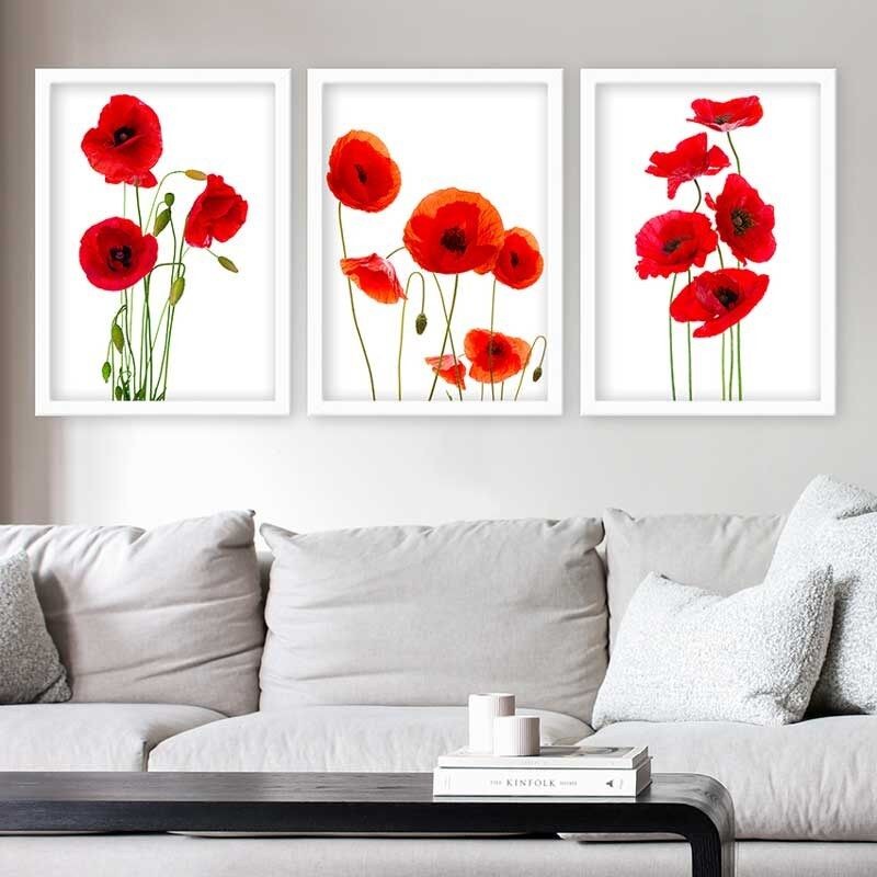 Wallity Set uramljenih slika 3BC_2128030, 3 dijela