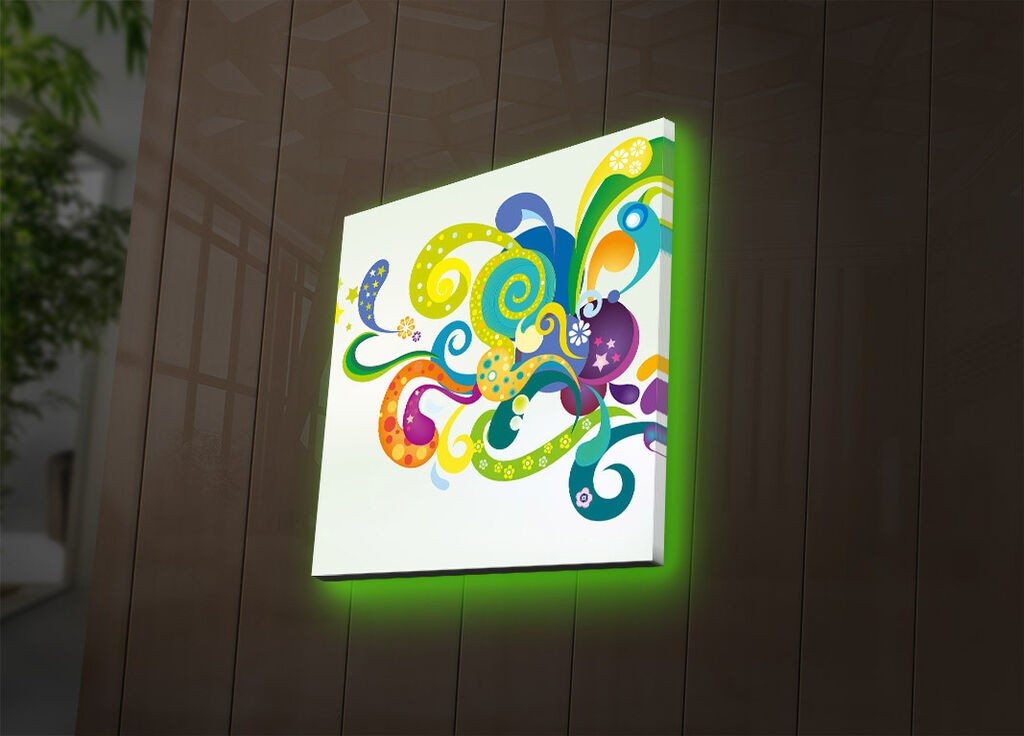 Zidna slika sa LED osvetljenjem 2828DACT-31, 28x28 cm