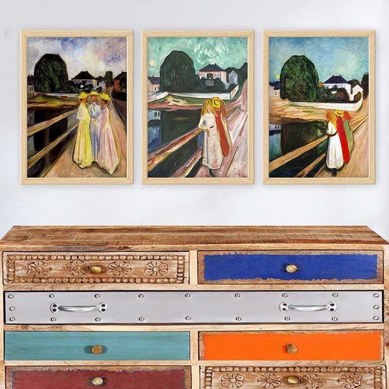 Wallity Set uramljenih slika 3NTC_UN106518436, 3 dijela