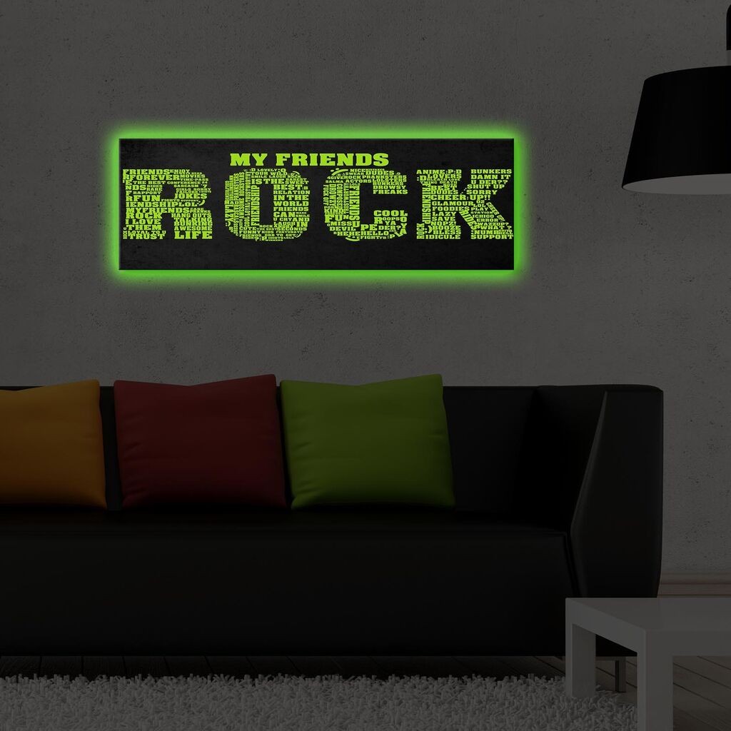 Zidna slika sa LED osvetljenjem 3090DACT-61, 30x90 cm