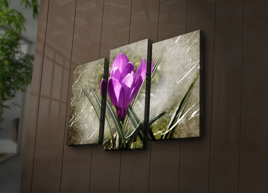 Wallity Set slika sa LED rasvjetom 3PATIACT-3, 3 dijela