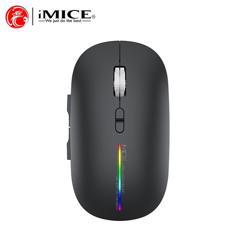 Imice Bežični Miš G901 LED Punjivi i Bluetooth Nečuji 2.4G Crni