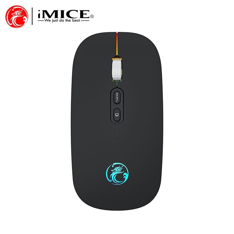 Imice Bežični Miš E-1400 LED Punjivi 2.4G Crni