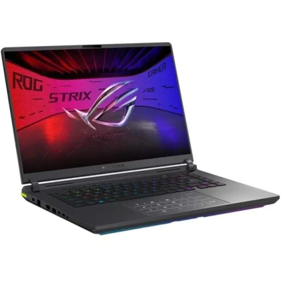 Asus Laptop ROG Strix G16, 16", WQXGA, IPS, Ultra 9 275HX, RTX 5060, 32GB, 1TB SSD, Crni