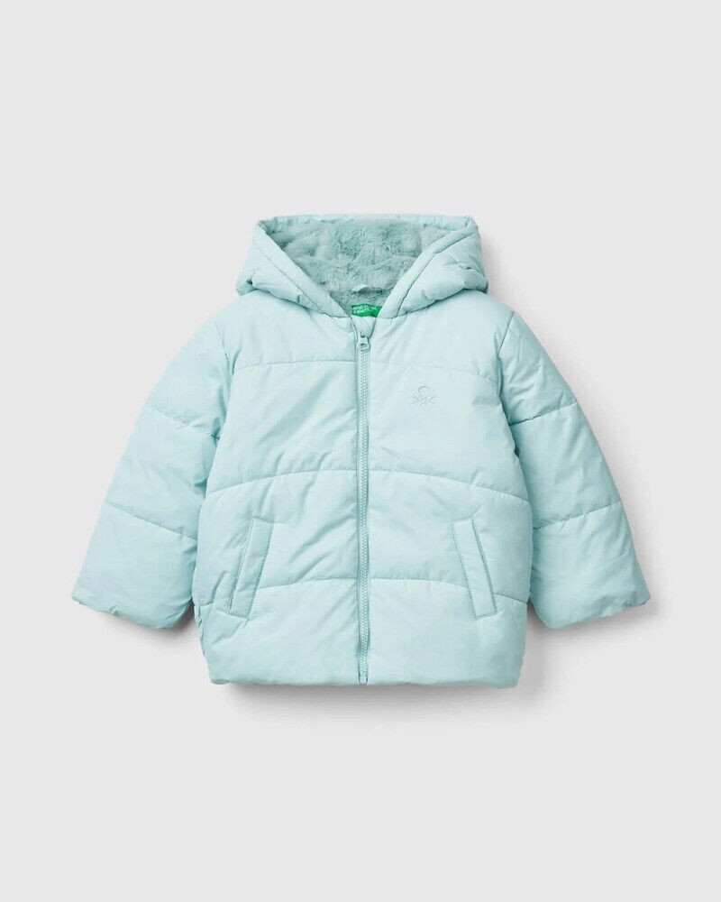 Benetton Jakna za djevojčice 2SJ1GN03IP-17H-82, Svijetloplava