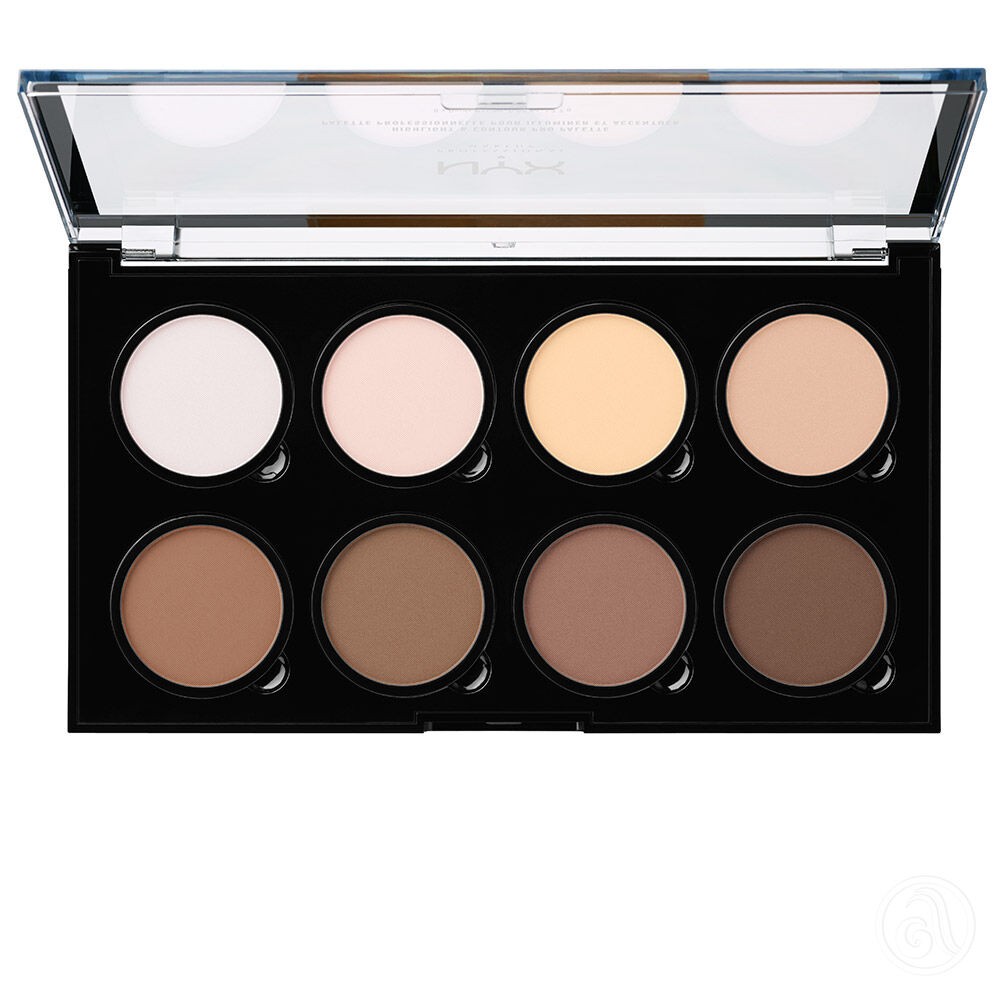 Nyx Professional Makeup Paleta za konturisanje Highlight & Contour Pro HCPP01, 8x2.7g