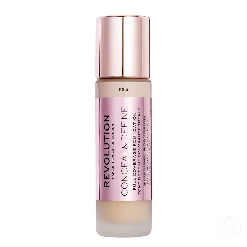 Makeup Revolution Tečni puder Conceal & Define, 23ml, F8.5