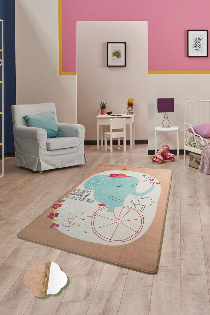 Conceptum Hypnose Carpet Elephants Bike, 140x190cm, bež