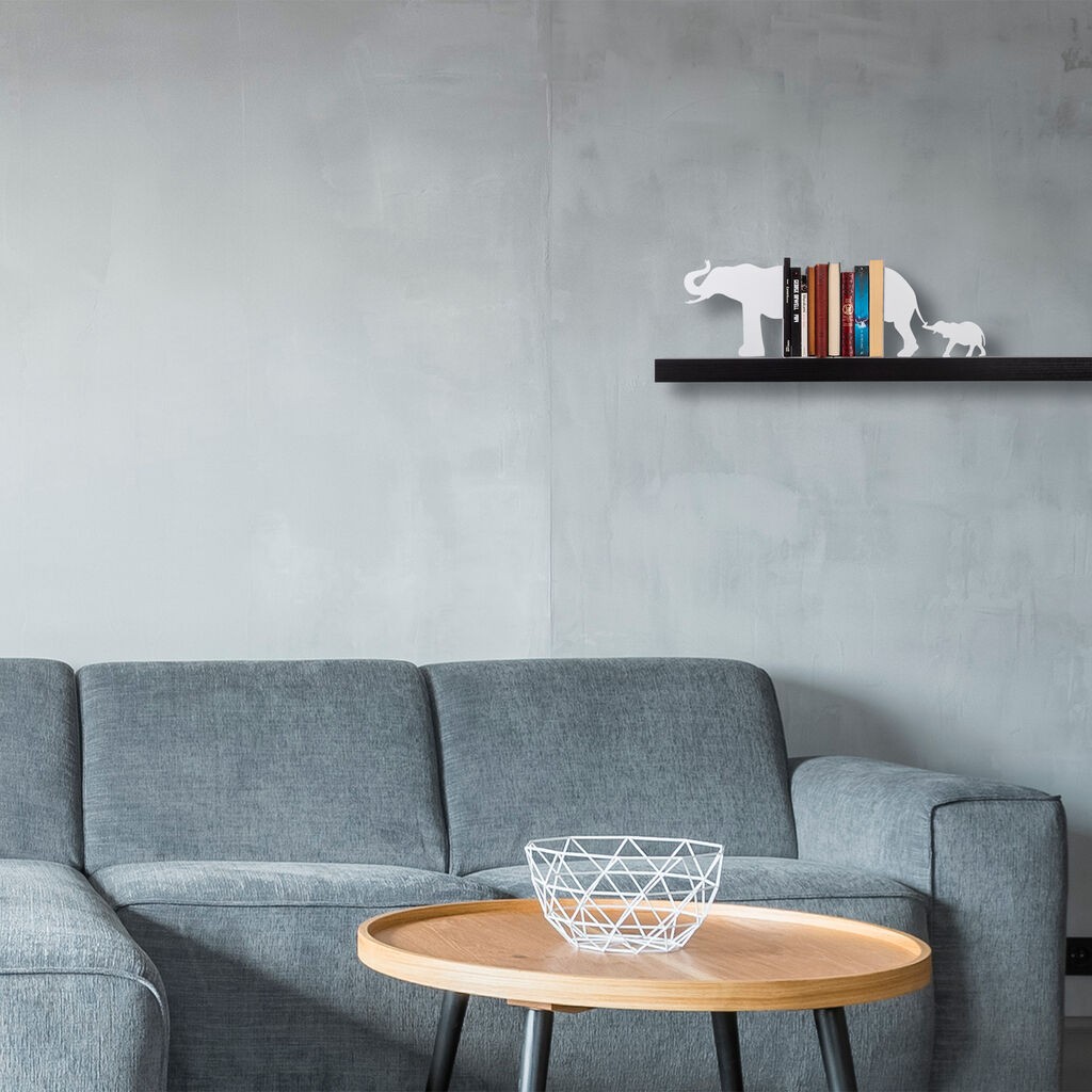 Aberto Design Držač za knjige 1, 55x14x22cm, Bijeli