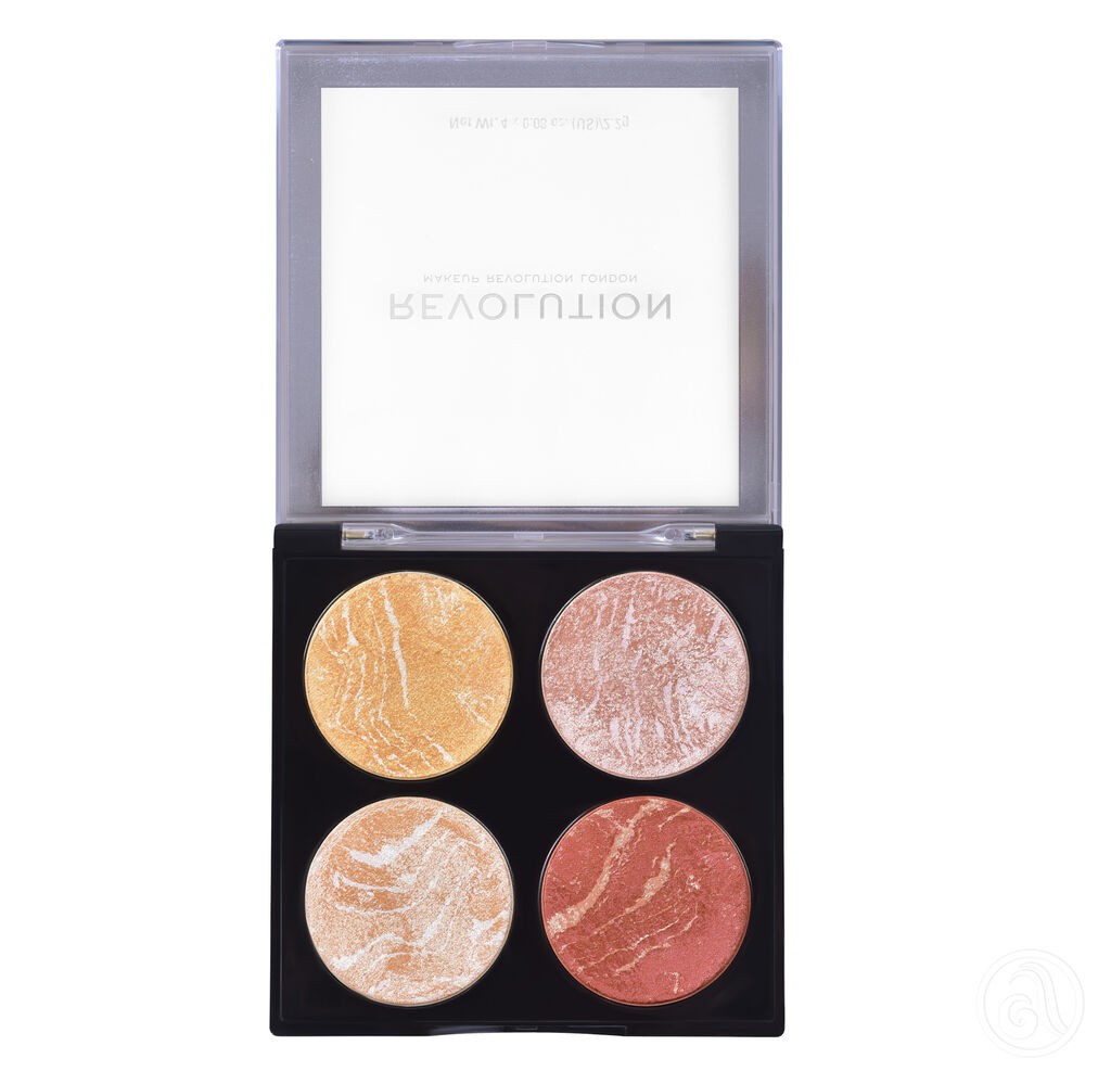 Makeup Revolution Mini paleta bronzera i hajlajtera Cheek Kit Make it Count, 8.8g