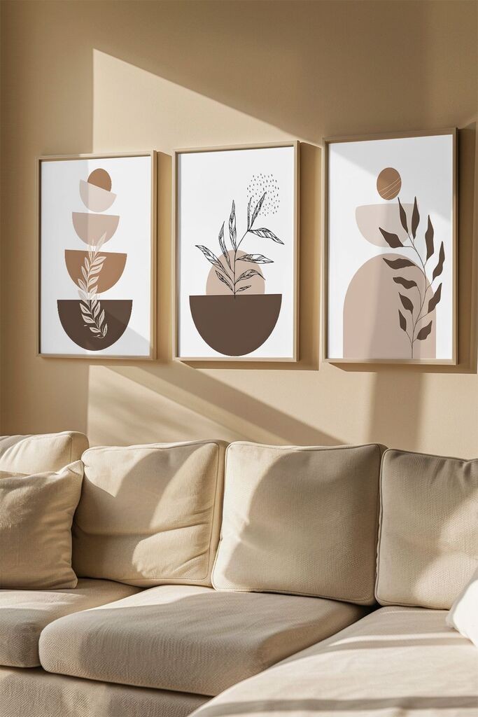 Uokvirena slika Wallity Artvmodel4, 33x48 cm, 3 dijela