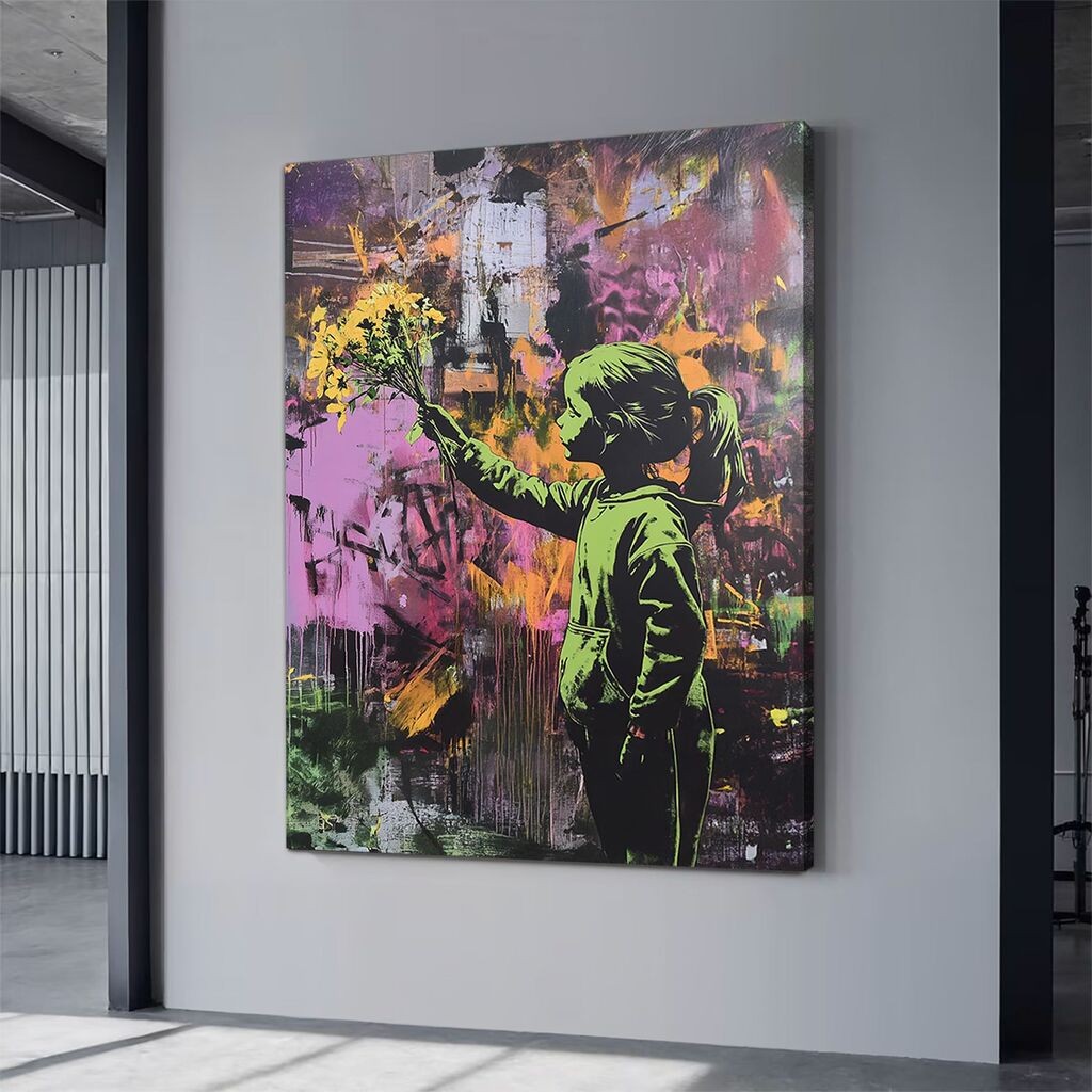 Wallity platno za slike neon 11, 45x70 cm