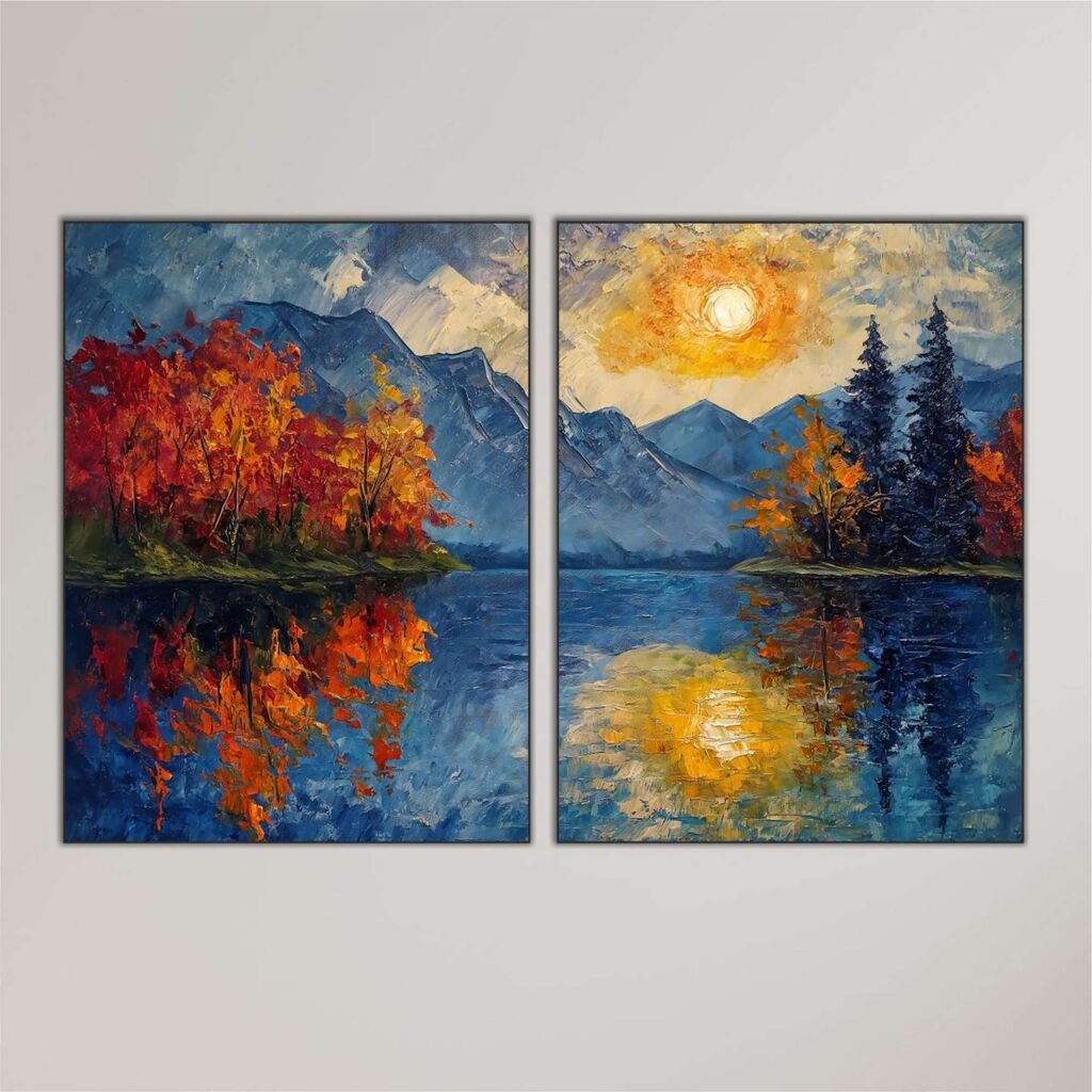 Wallity slika Mdf-00121, 40x60 cm, 2 dijela