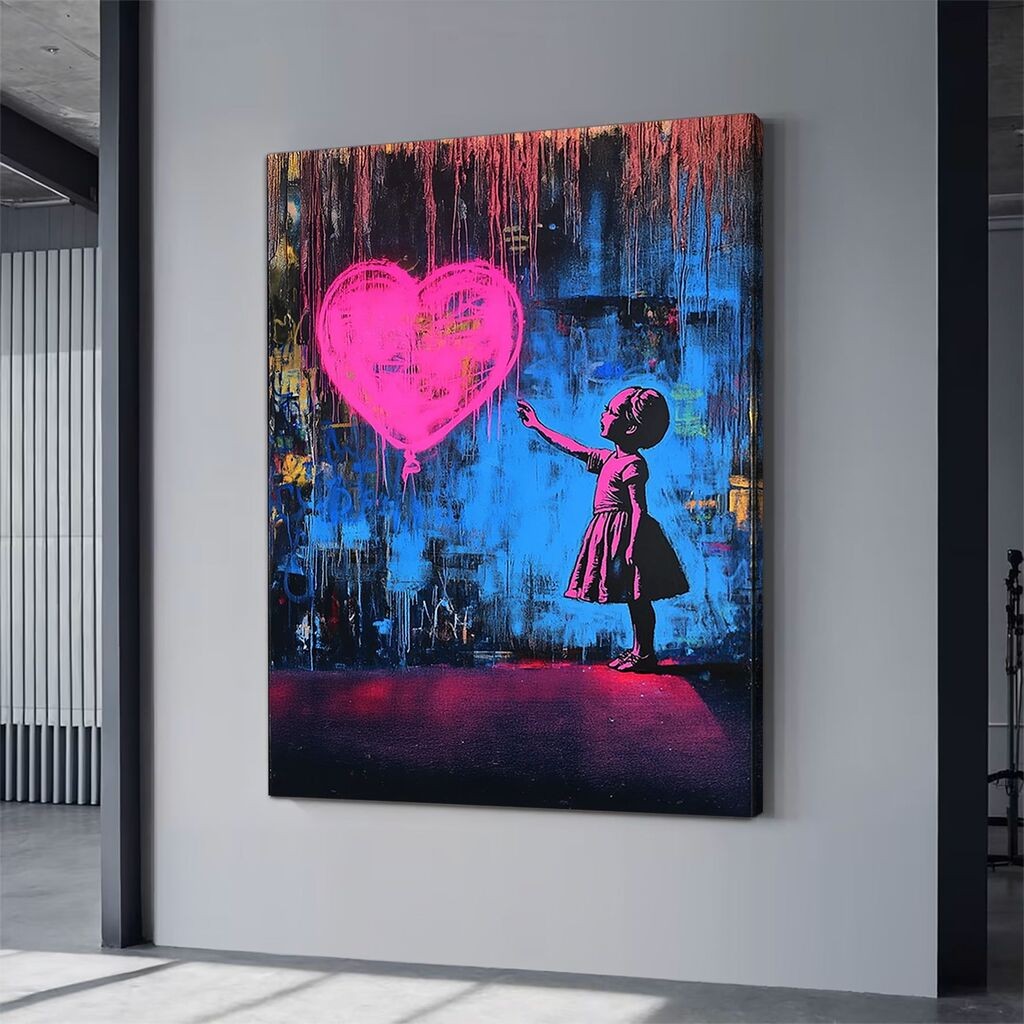 Wallity platno za slike, neon, 14, 45x70 cm