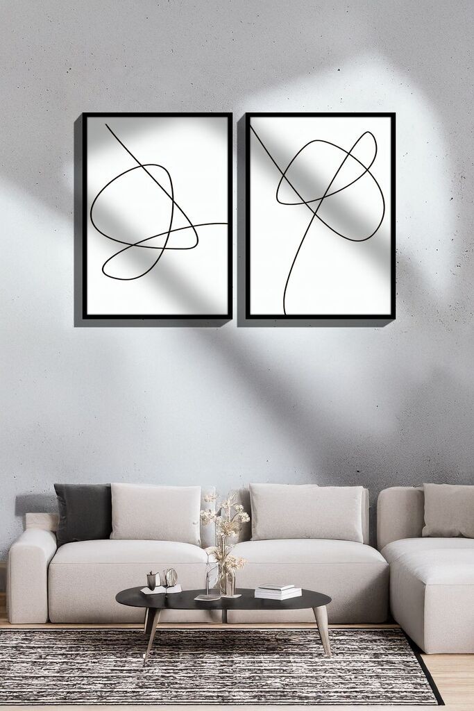 Uokvirena slika Wallity Ersy2Limodel6, 33x48 cm, 2 dijela