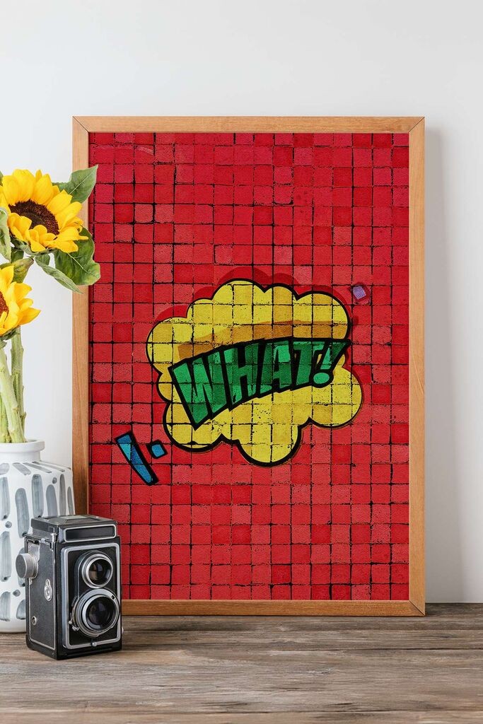 Wallity Popmosaic7 uramljena slika, 33x48 cm