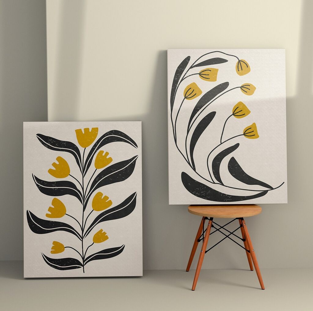 Zidna slika 2KNV4321, 50x70 cm, 2 dijela