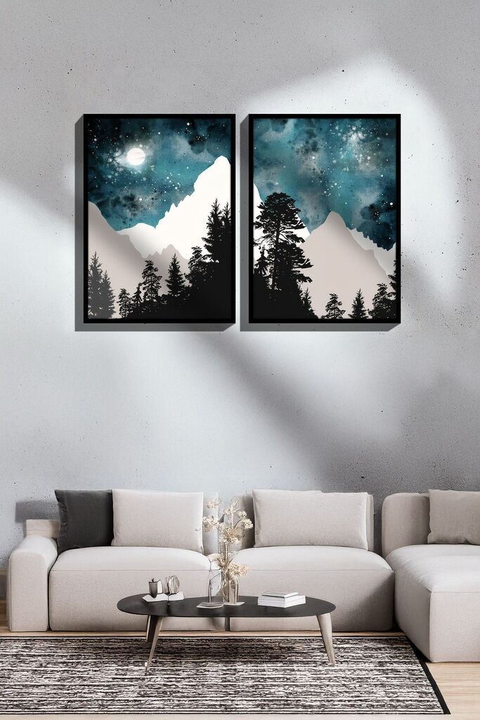 Uokvirena slika Wallity Ersy2Limodel18, 33x48 cm, 2 dijela