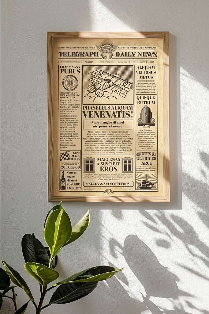 Uokvirena slika Wallity NWSPPRMDL4, 33x48 cm