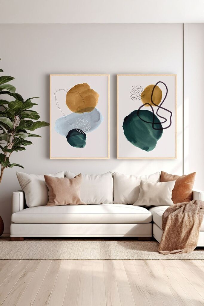 Uokvirena slika Wallity Ersy2Limodel7, 33x48 cm, 2 dijela