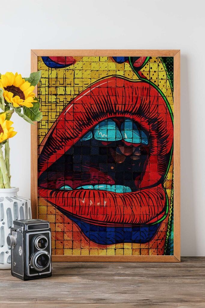 Wallity Popmosaic28 uokvirena slika, 33x48 cm