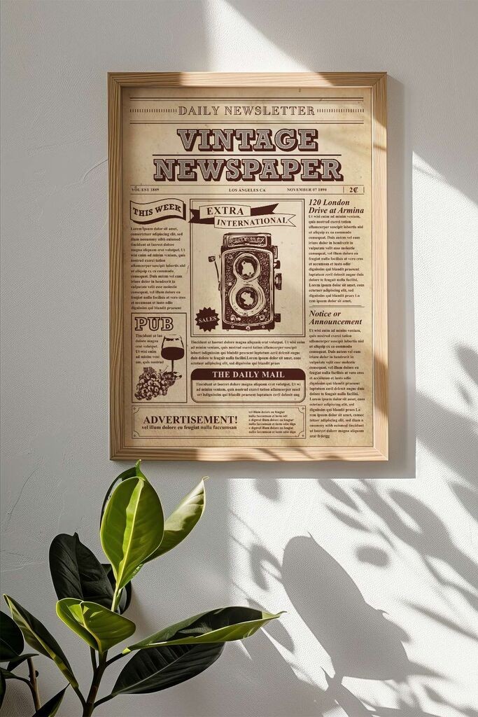 Uokvirena slika Wallity NWSPPRMDL5, 33x48 cm