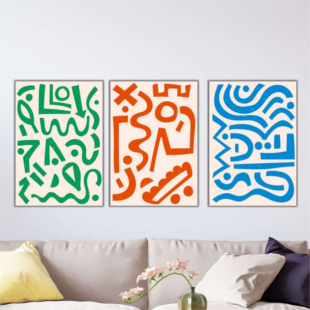 Wallity slika Mdf-00102, 40x90 cm, 3 dijela