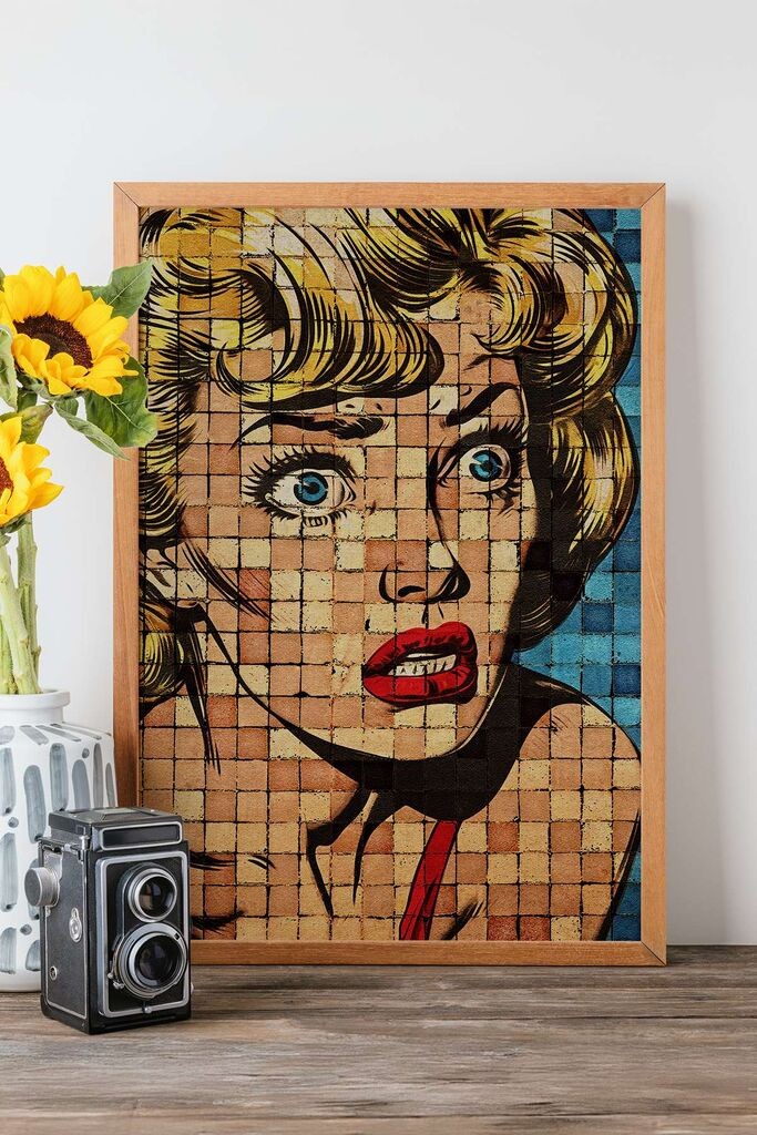 Uokvirena slika Wallity Popmosaic16, 33x48 cm