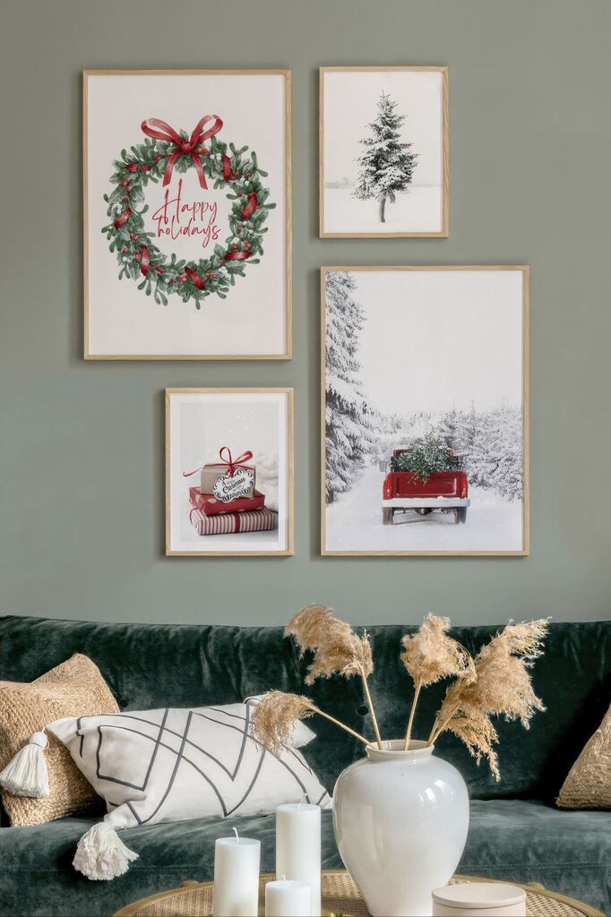 Uokvirena slika Wallity Nwyearmdl4, 33x48 cm, 4 dijela