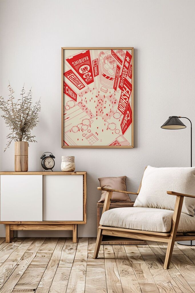 Uokvirena slika Wallity Lmnmdl21, 33x48 cm