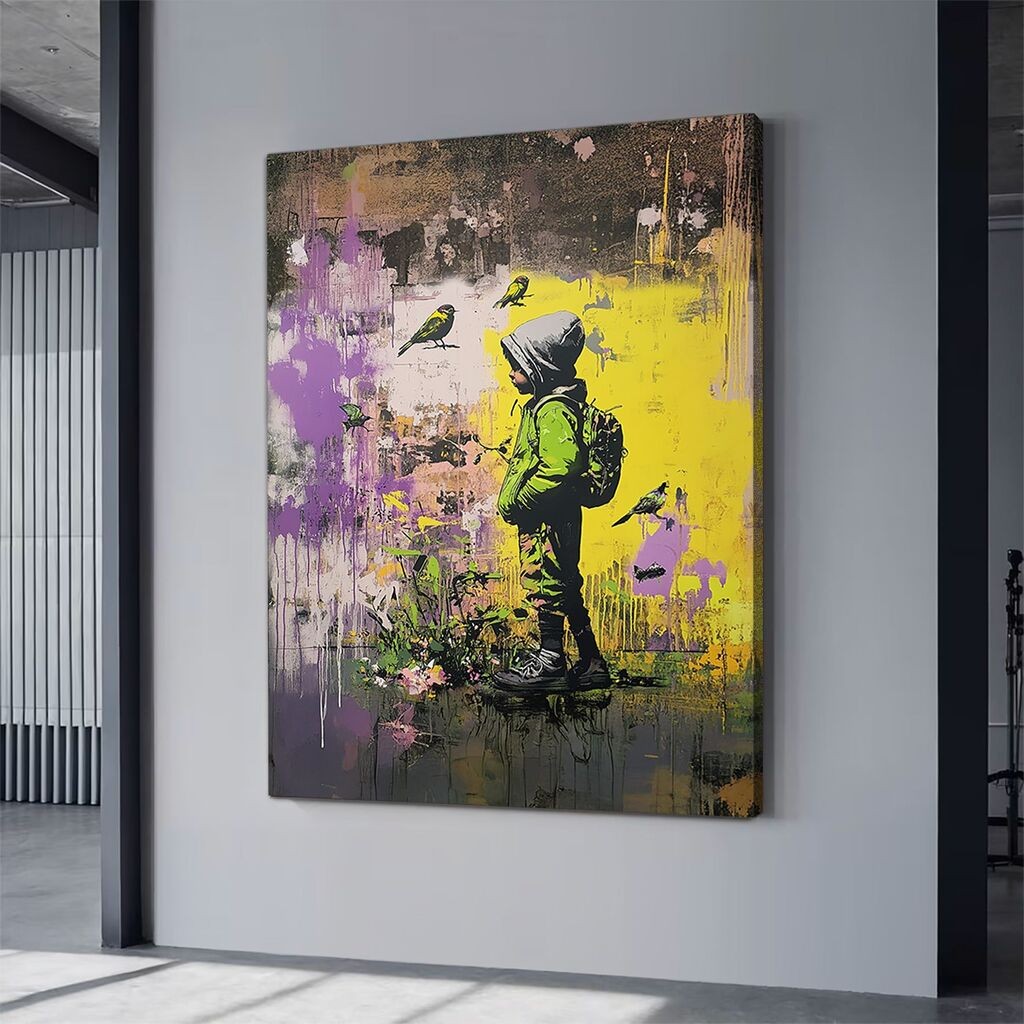 Wallity platno za slike, neon 12, 45x70 cm