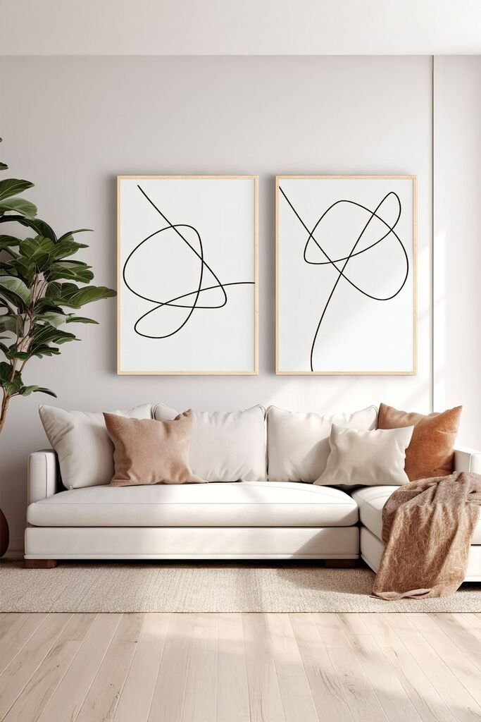 Uokvirena slika Wallity Ersy2Limodel6, 33x48 cm, 2 dijela