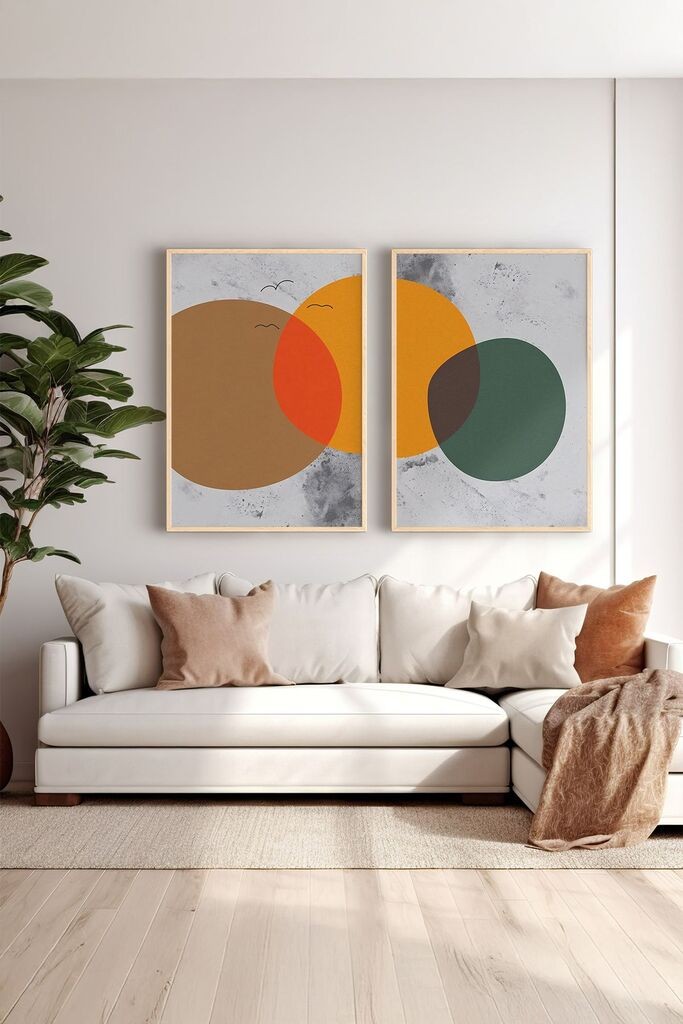 Uokvirena slika Wallity Ersy2Limodel8, 33x48 cm, 2 dijela