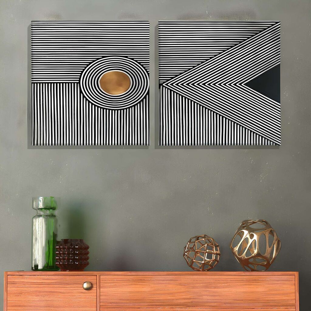 Zidna slika ASR_CNV2-23, 30x30cm, 2 dijela