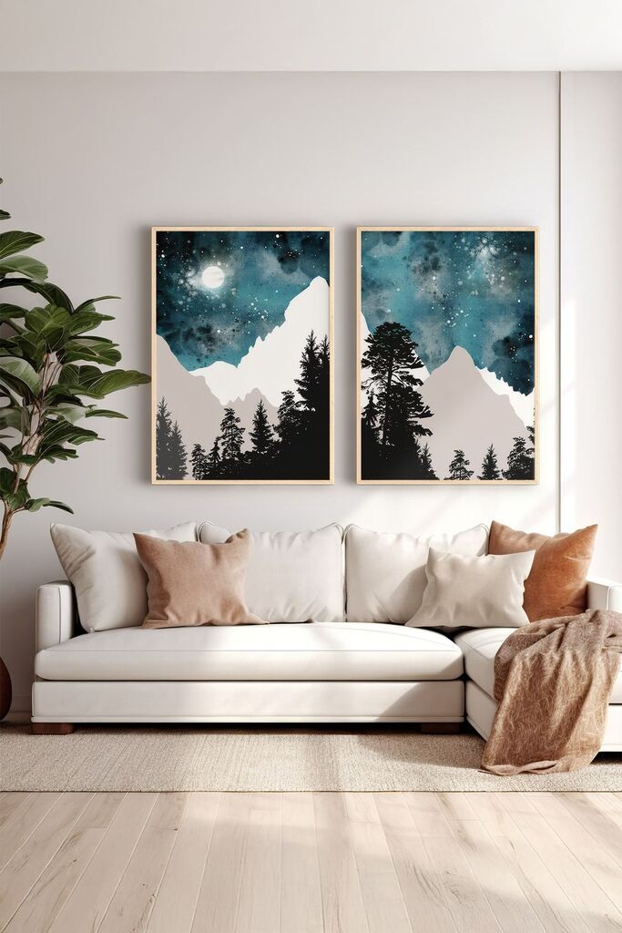 Uokvirena slika Wallity Ersy2Limodel18, 33x48 cm, 2 dijela