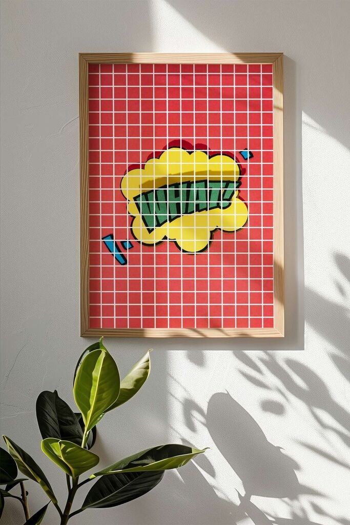 Wallity Popkare7 uramljena slika, 33x48 cm