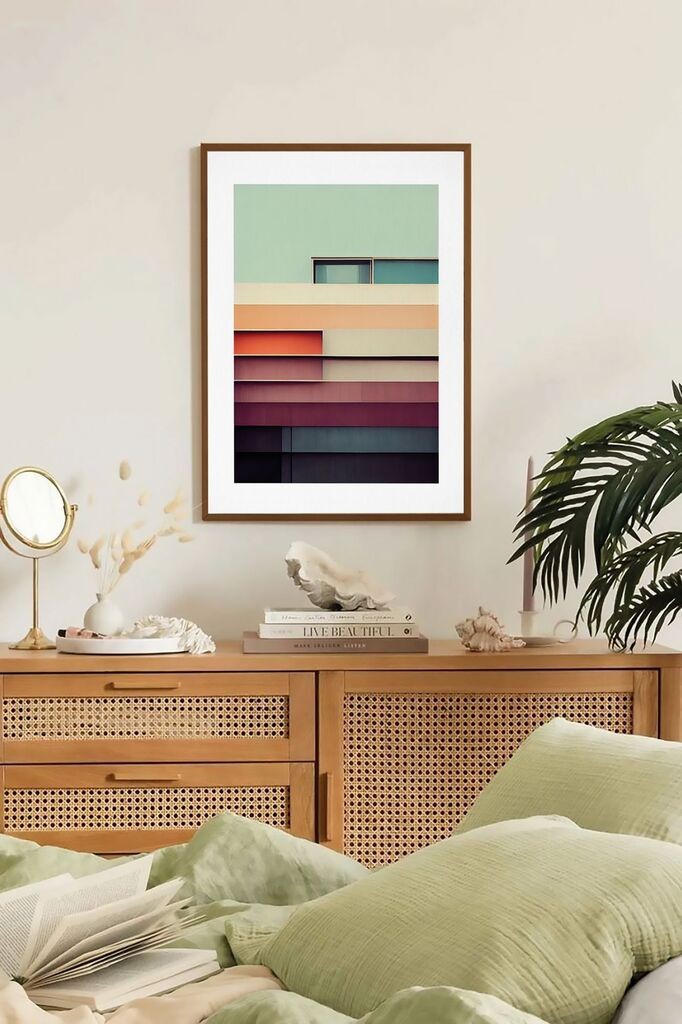 Uokvirena slika Wallity Lmnmdlkahve18, 33x48 cm