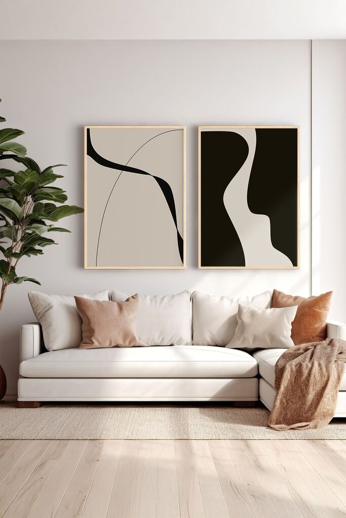 Uokvirena slika Wallity Ersy2Limodel1, 33x48 cm, 2 dijela