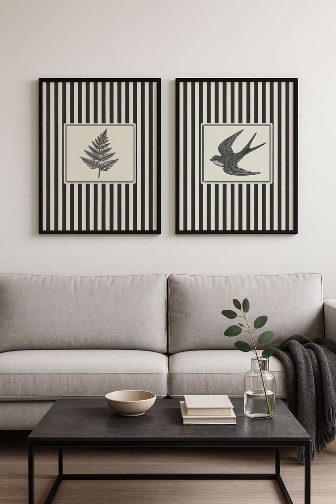 Wallity Uokvirena slika Czgl6-50 x 35, 35x50 cm, 2 dijela