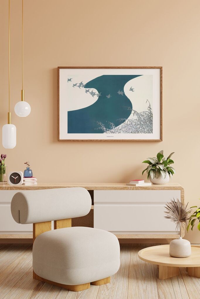 Uokvirena slika Wallity Lmnmdlkahve9, 33x48 cm