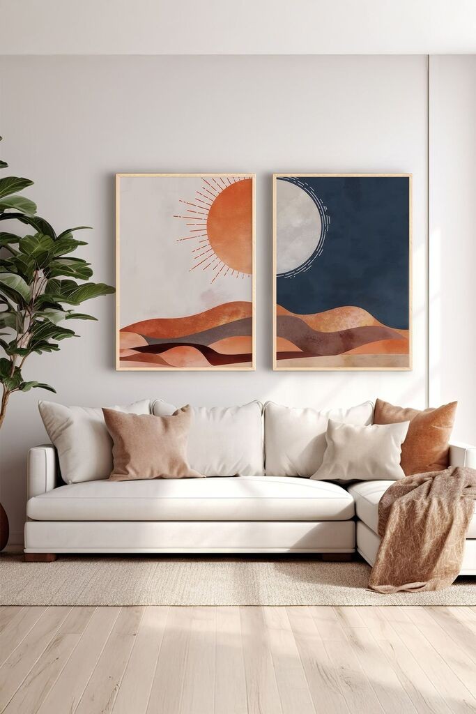 Uokvirena slika Wallity Ersy2Limodel22, 33x48 cm, 2 dijela