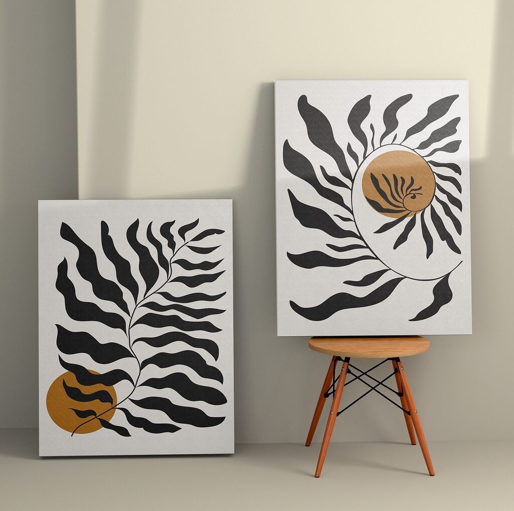 Zidna slika 2KNV4369, 50x70 cm, 2 dijela